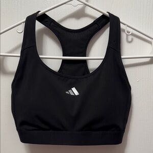 Adidas Women's Black Racerback Sports Bra Size Small